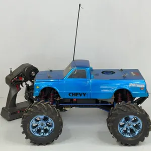 Traxxas T-Maxx Nitro RC Monster Truck With Chevy Body and Transmitter