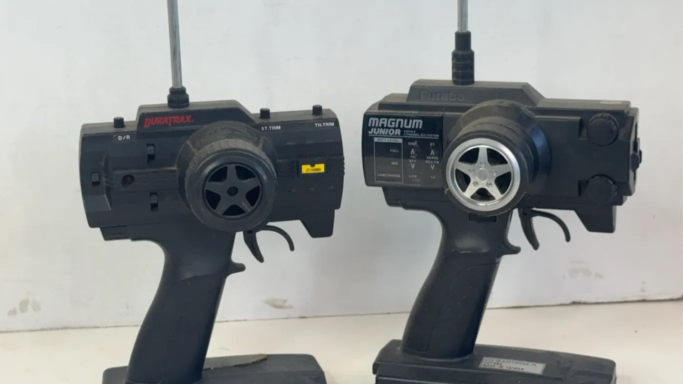 Futaba Magnum Junior and DuraTrax RC Car Transmitters