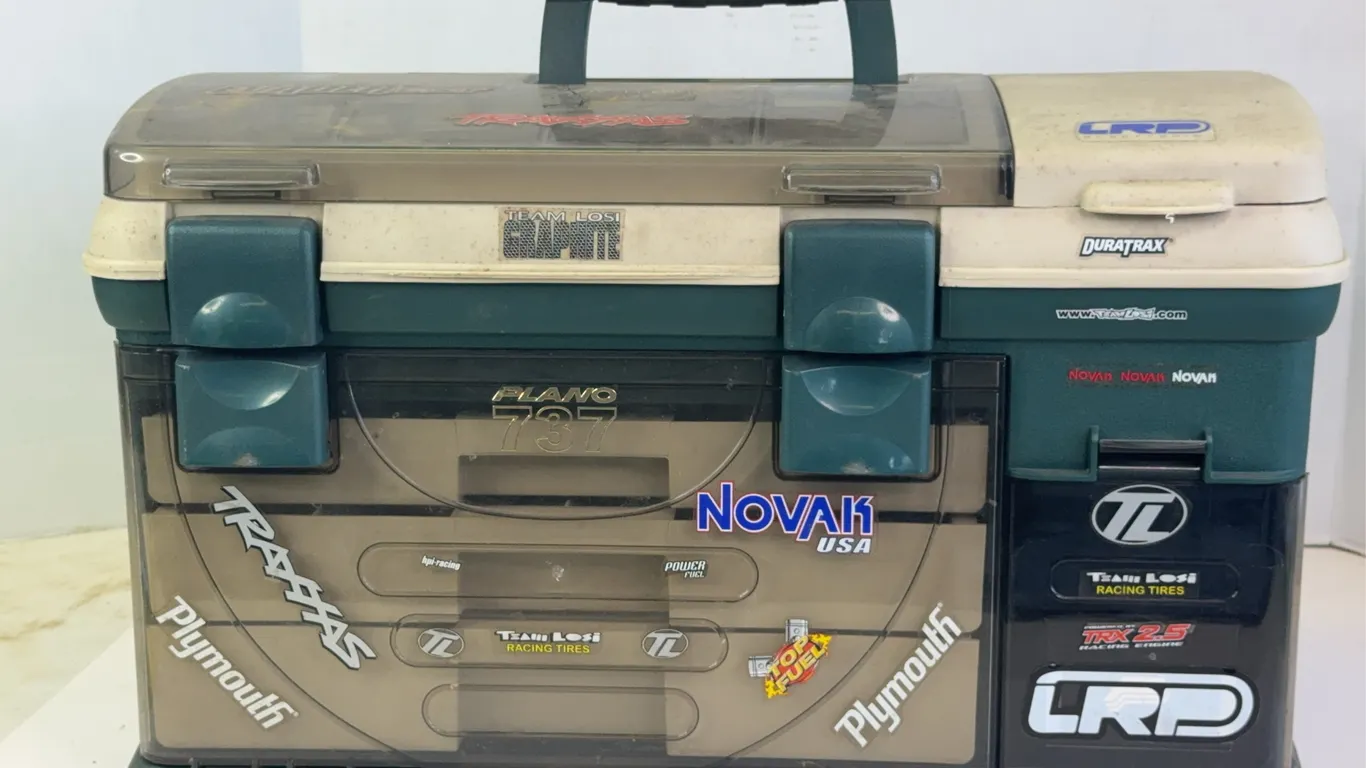 Plano 737 Tackle Box Loaded with RC Car Parts and Tools