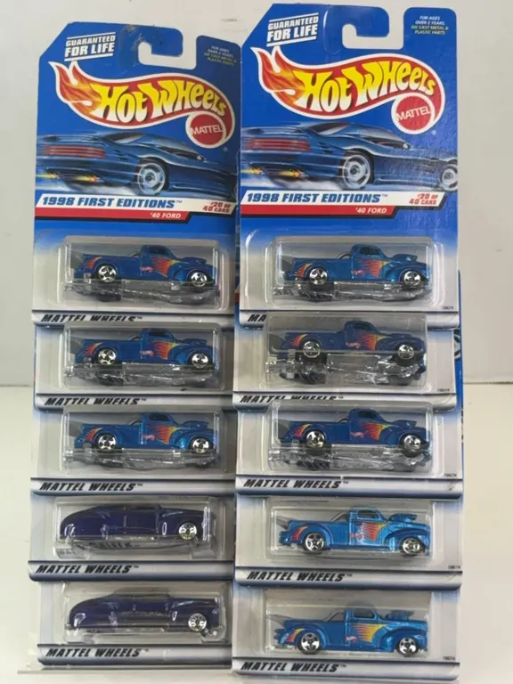 Hot Wheels 1998 First Editions Tail Dragger and 40 Ford Diecast Lot