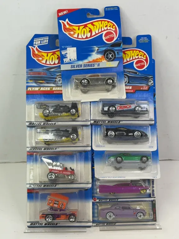 Mattel Hot Wheels Carded Diecast Vehicles Group of Eight