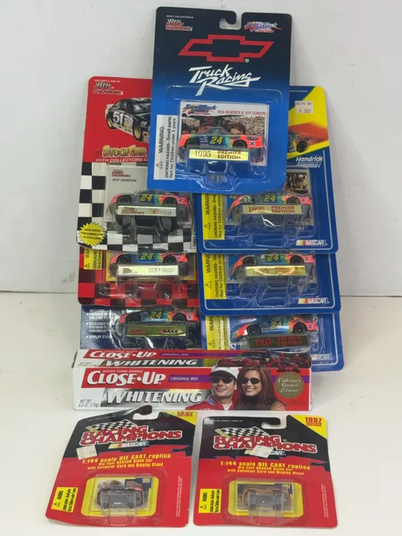 Racing Champions NASCAR Diecast Cars Jeff Gordon Lot with Toothpaste
