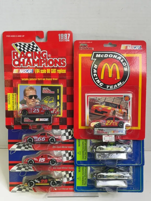 Racing Champions and Matchbox NASCAR Diecast Vehicles Lot of Seven