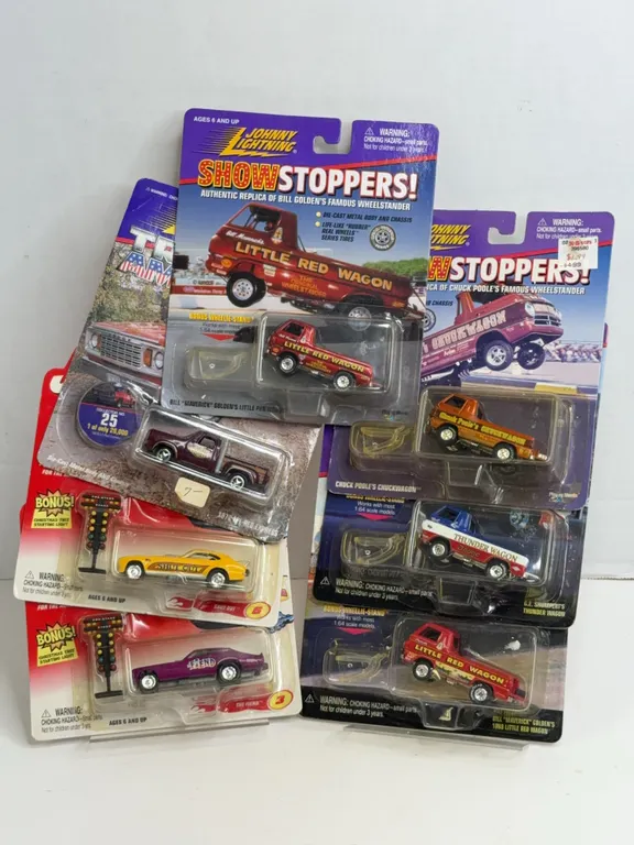 Johnny Lightning Playing Mantis Die-Cast Vehicle Assortment Lot of Seven