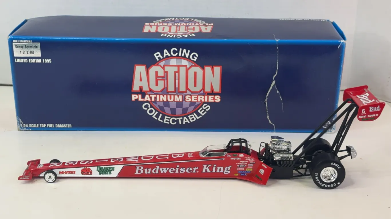 Action Platinum Kenny Bernstein 1995 Budweiser King Top Fuel Dragster 1:24