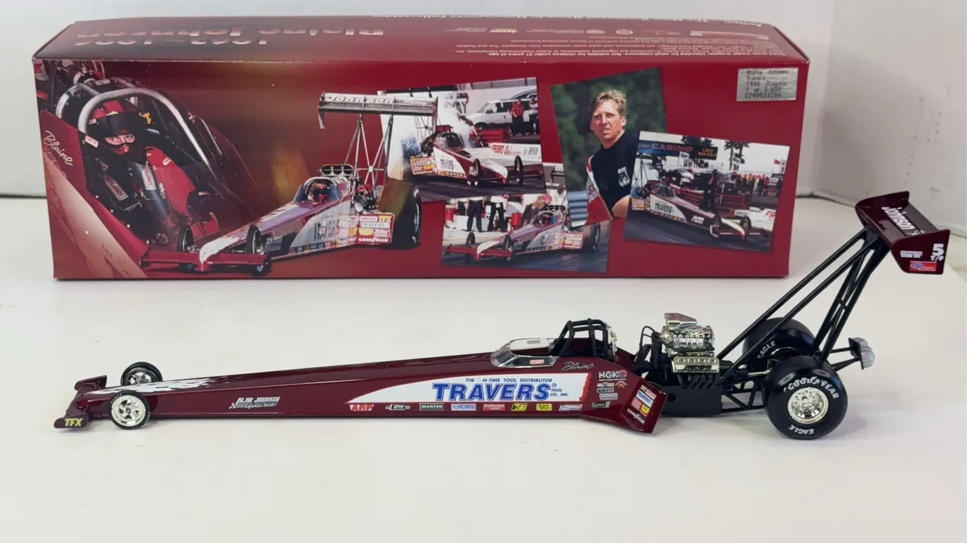 Action 1:24 Blaine Johnson Travers 1996 Top Fuel Dragster Diecast