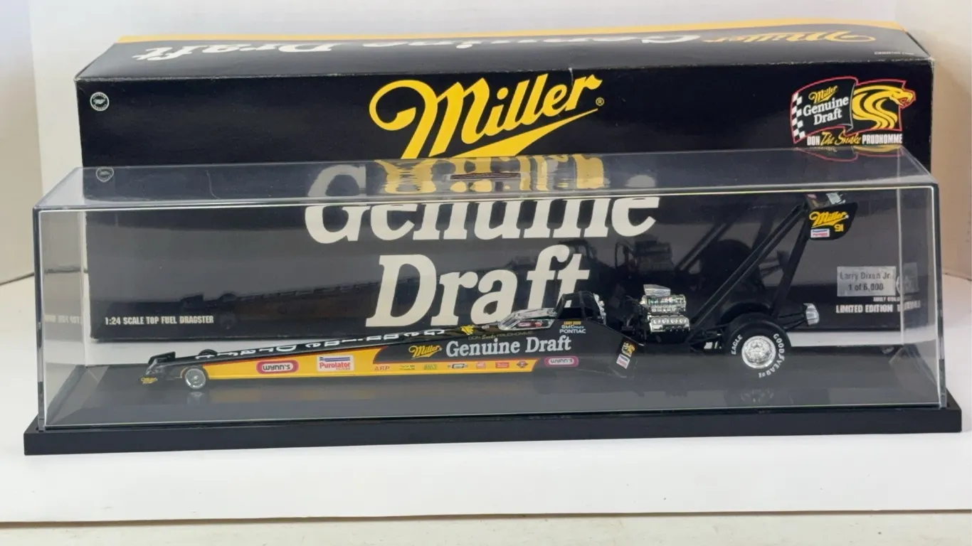 Action Miller Genuine Draft Larry Dixon 1:24 Top Fuel Dragster