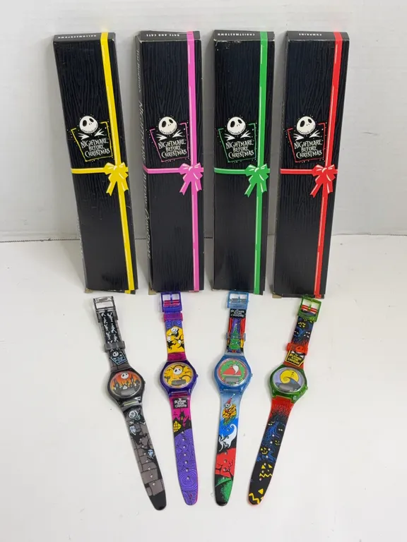 Nightmare Before Christmas 1993 Burger King Promotional Digital Watches Set