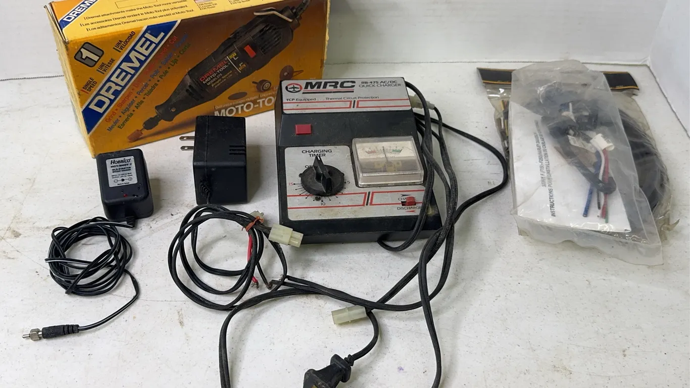 Dremel Moto-Tool 275 MRC RB-475 Quick Charger Automotive Wiring Lot