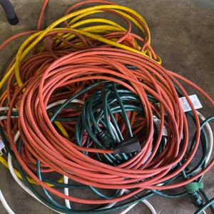 Assorted Heavy Duty Outdoor Electrical Extension Cords Lot