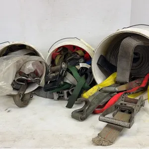 Assorted Heavy Duty Cargo Ratchet Straps and Buckles Lot