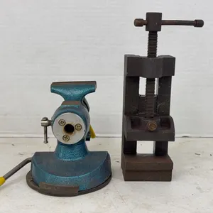 Vacuum Base Swivel Hobby Vise and Machinist Milling Vise Lot