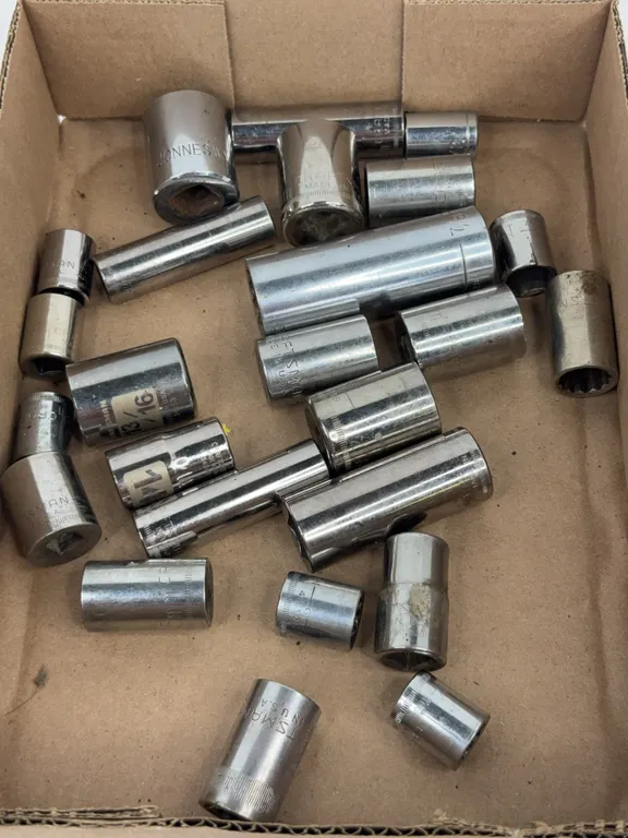 Assorted Craftsman and Jonnesway Drive Socket Lot