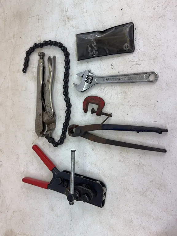 Assorted Hand Tools Featuring Papco Flaring Tool and Craftsman Hex Keys