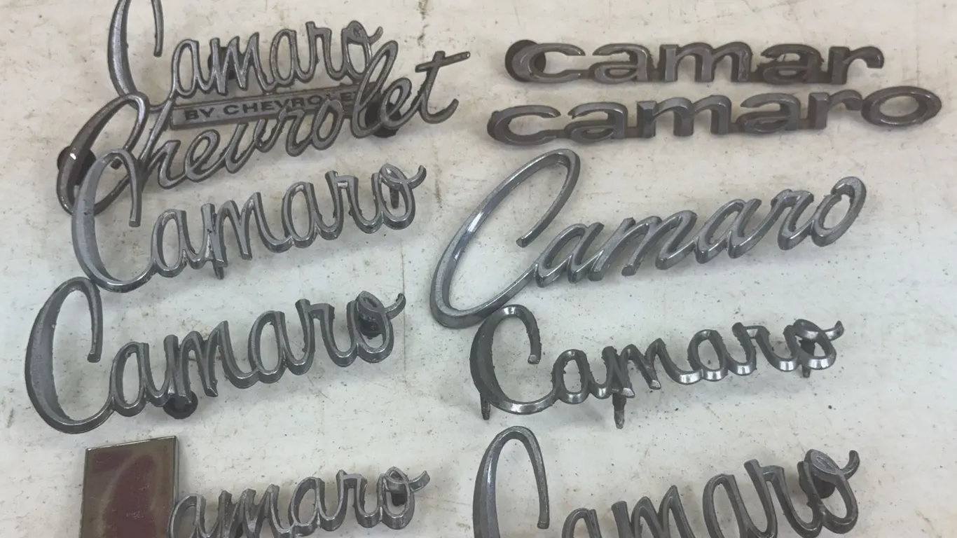 Chevrolet Camaro Chrome Car Badges and Exterior Nameplate Emblems Lot