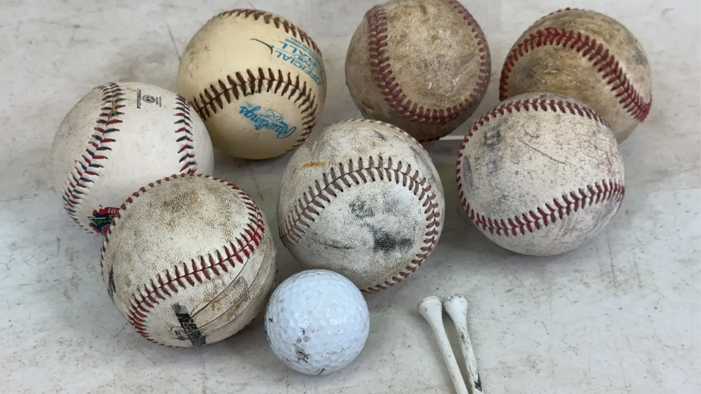 Rawlings Baseballs with TiTech Golf Ball and Tees Lot