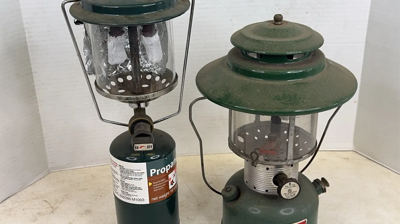 Coleman Big Hat Double Mantle and Portable Propane Camping Lanterns