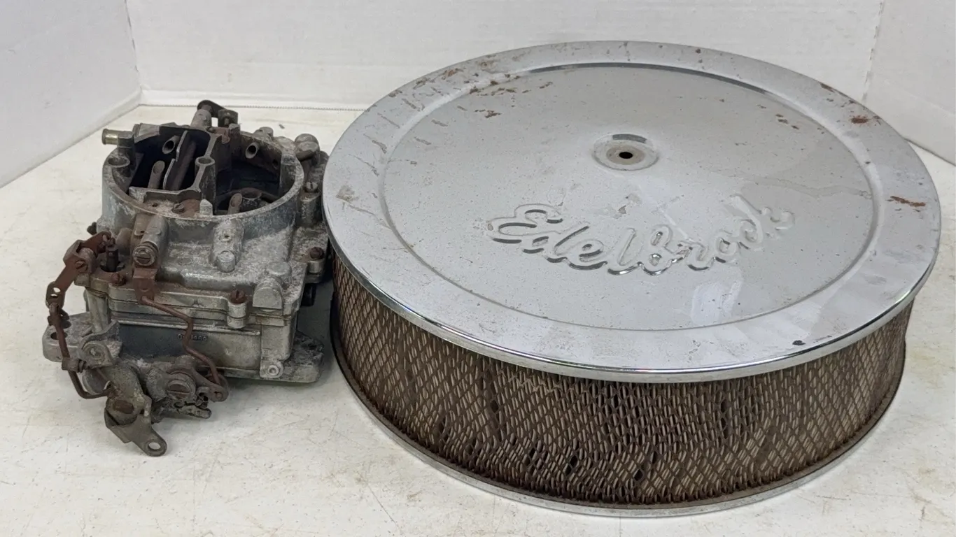 Carter AFB 4-Barrel Carburetor 3297S with Edelbrock Air Cleaner Assembly