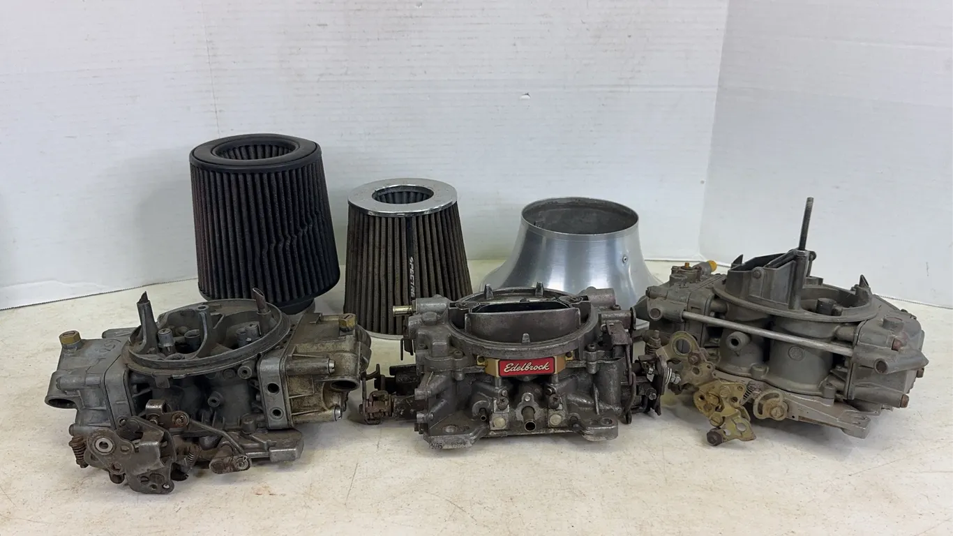Holley Edelbrock Weber Four Barrel Carburetors and Spectre Air Filters