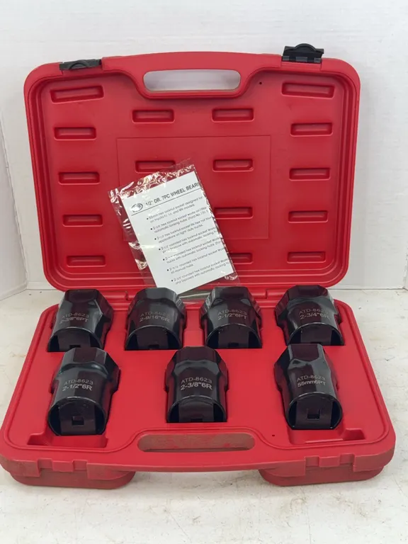ATD Advanced Tool Design 7 Piece Wheel Bearing Locknut Socket Set