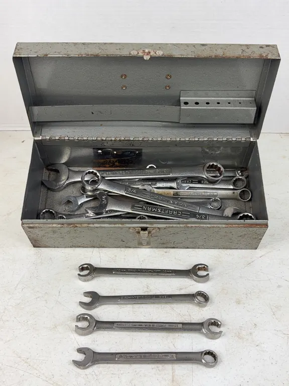 Craftsman Forged USA Wrenches and Flare Nut Tools with Metal Box