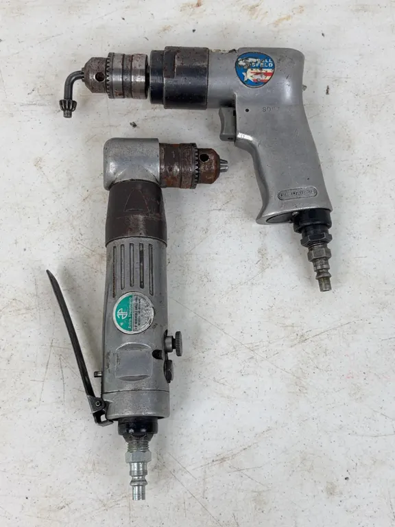 Campbell Hausfeld Pistol Air Drill and Astro Pneumatic Angle Drill Lot
