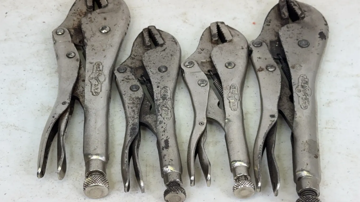 Petersen Vise-Grip Locking Pliers Set 10R And 7R USA