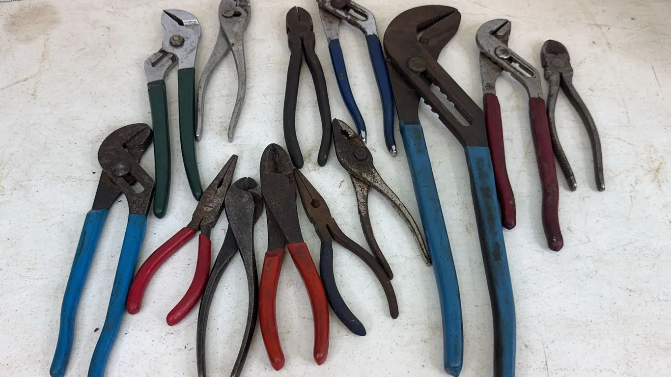 Assorted Hand Tool Lot Featuring S-K Tongue and Groove Pliers