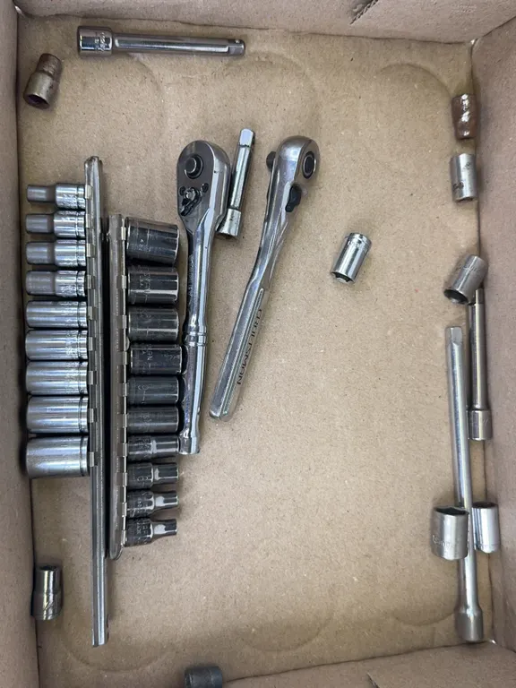 Craftsman and Stanley Ratchets Socket Set and Extension Bars