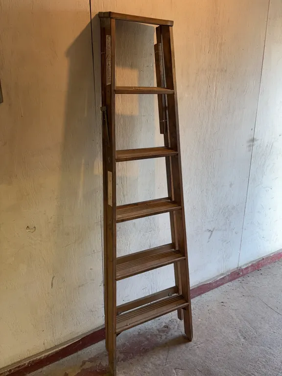 Werner Co Six-Foot Folding Wooden Step Ladder Type III