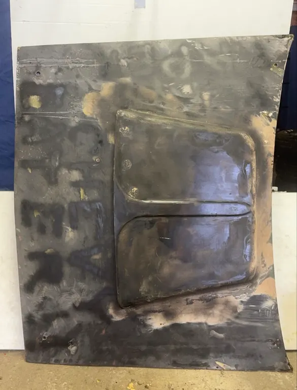 Aftermarket Fiberglass Automobile Hood with Raised Cowl Induction Scoop