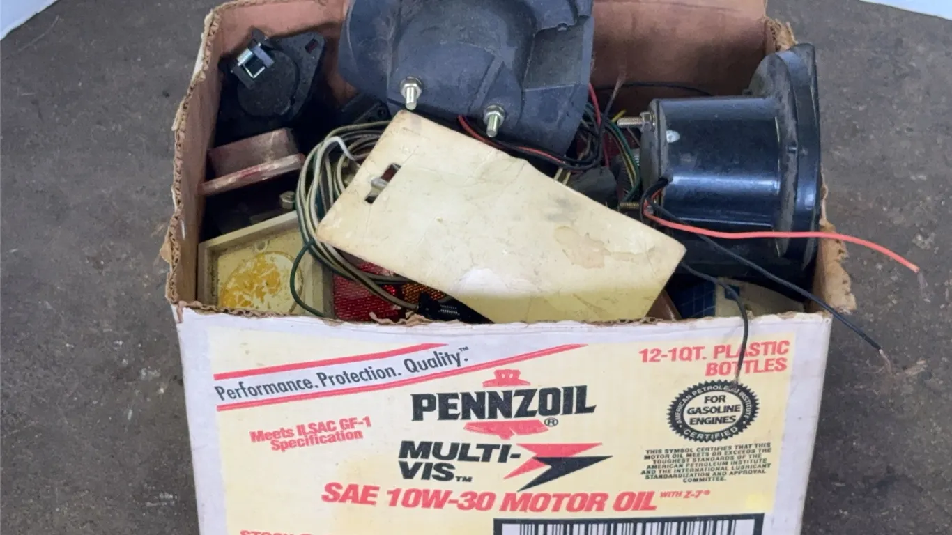 Assorted Automotive Trailer Lights Reflectors and Marker Lamps Lot