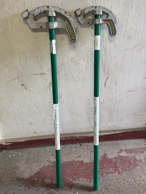 Greenlee Site-Rite Conduit Hand Benders Pair with Handles Models 8840 and 8841