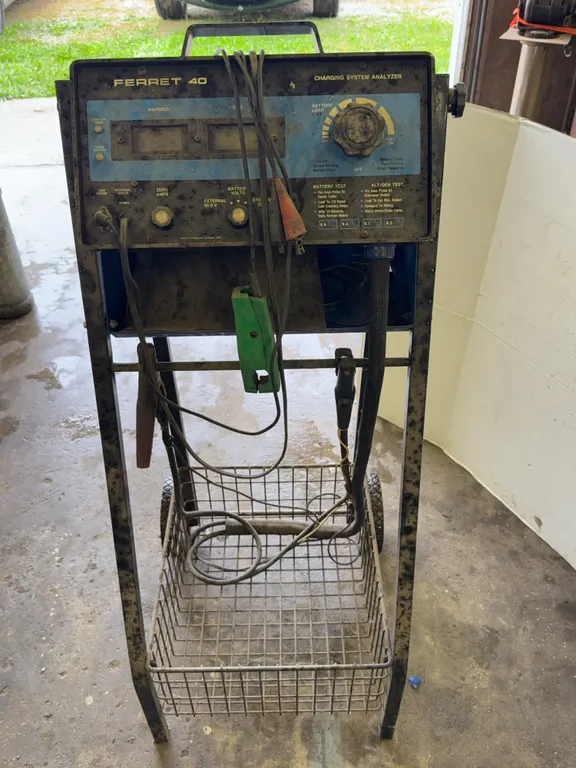Ferret 40 Charging System Analyzer on Wheeled Mobile Cart