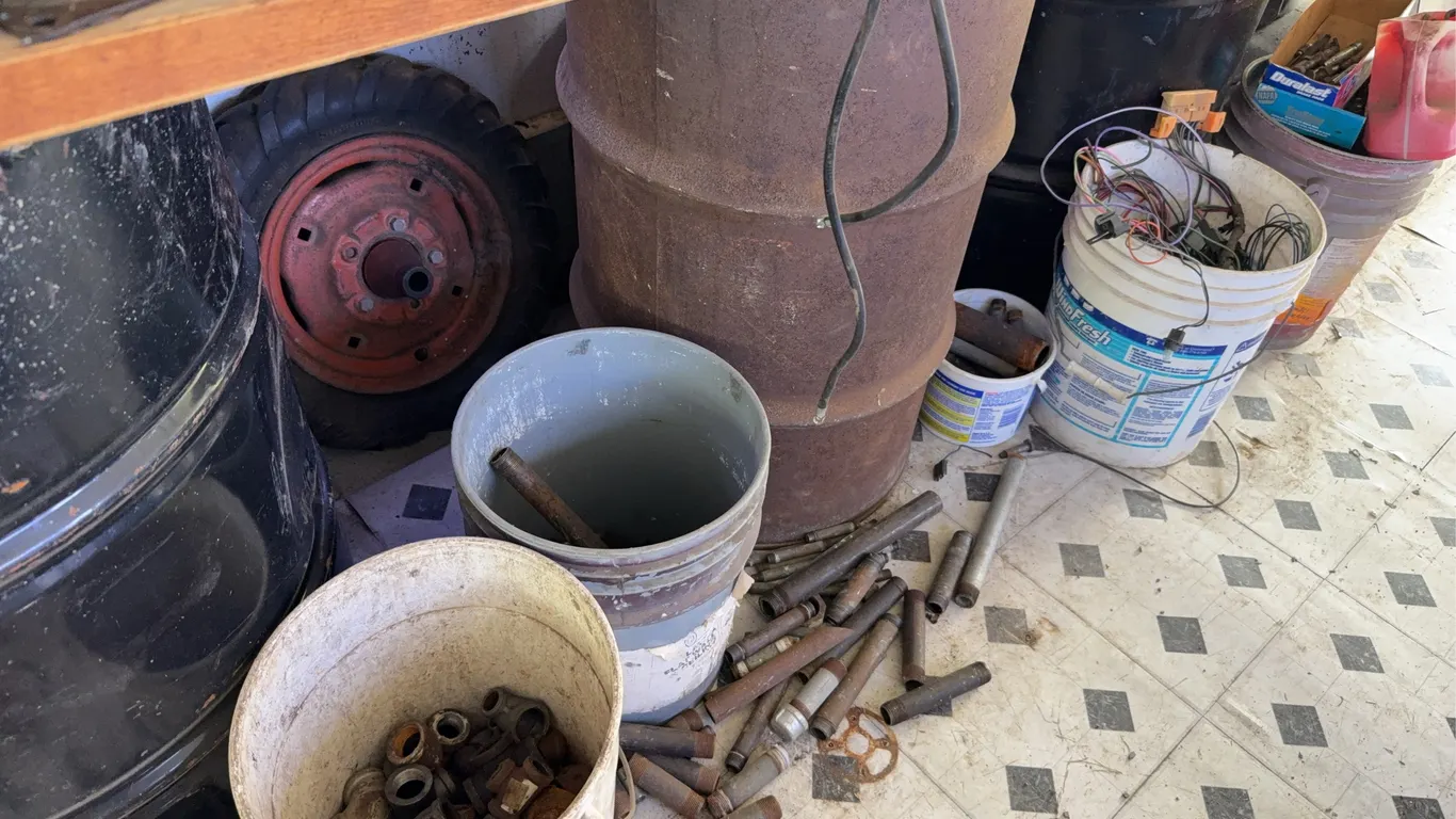 Silvertown Tractor Tire Wheel Drum and Hardware Lot
