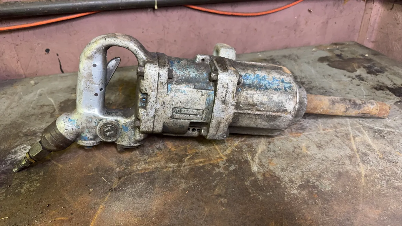Heavy Duty Pneumatic Impact Wrench Extended Anvil