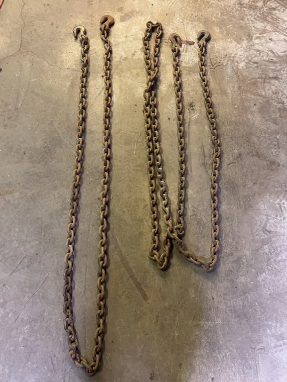 Heavy Duty Alloy Steel Tow Chains With Clevis Grab Hooks