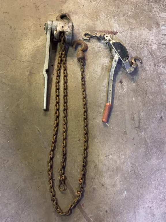 Manual Lever Chain Hoist and Cable Come Along Winch Puller