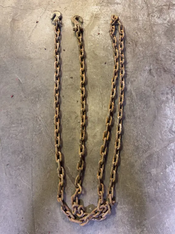 Heavy Duty Forged Steel Logging Tow Chain With Grab Hooks
