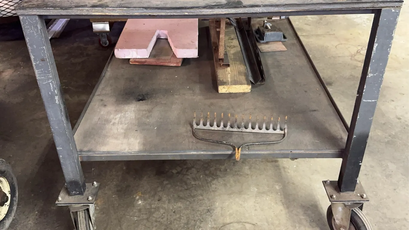 Heavy Duty Rolling Steel Industrial Work Table Cart