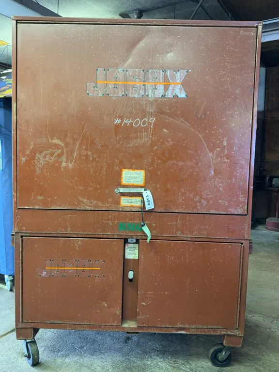 Crescent JOBOX Mobile Field Office Steel Jobsite Storage Cabinet on Casters