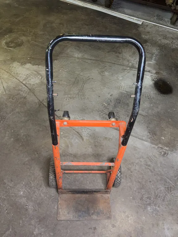 Convertible Steel Hand Truck Dolly Cart Orange Black