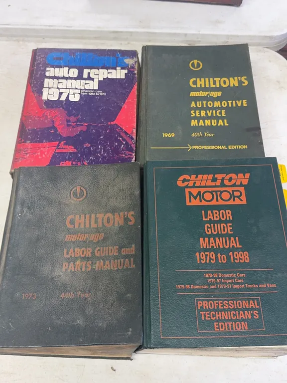Chilton's Automotive Service Manuals and Labor Guides Collection Lot of Four