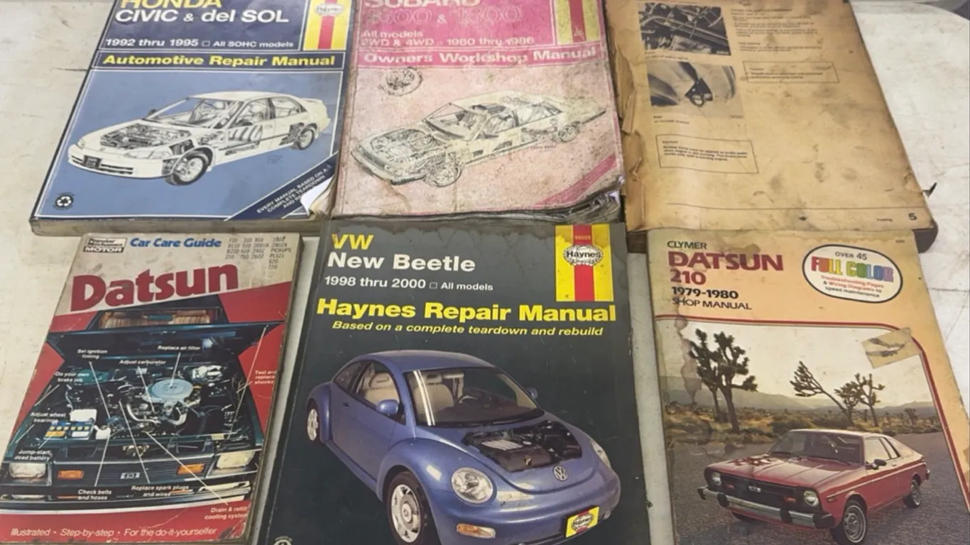 Haynes Clymer Automotive Repair Manuals Honda Civic VW New Beetle Datsun Subaru