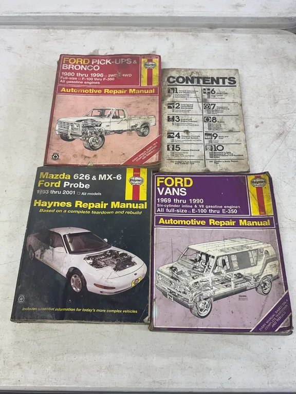 Haynes and Chilton Automotive Repair Manuals Ford Bronco Vans Probe Mazda