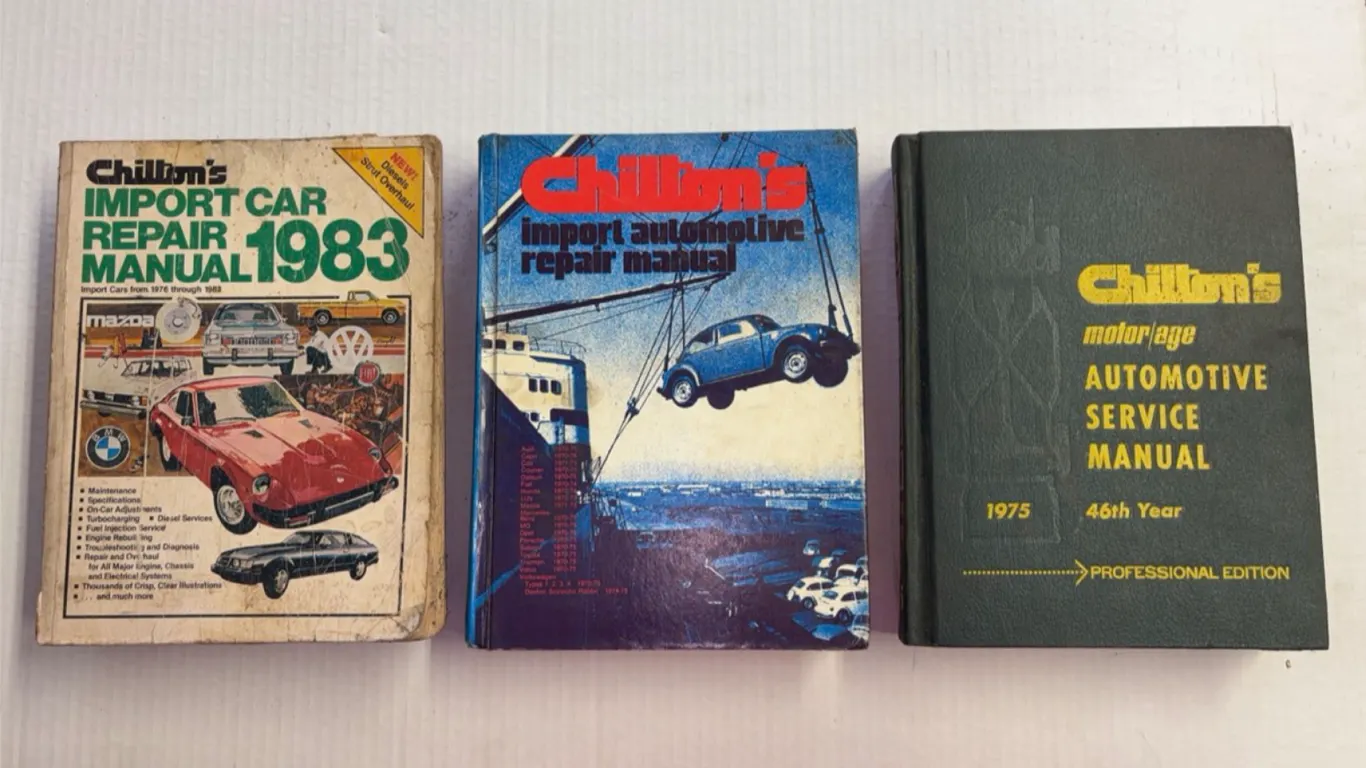 Chilton's Automotive Service and Import Car Repair Manuals Lot of 3