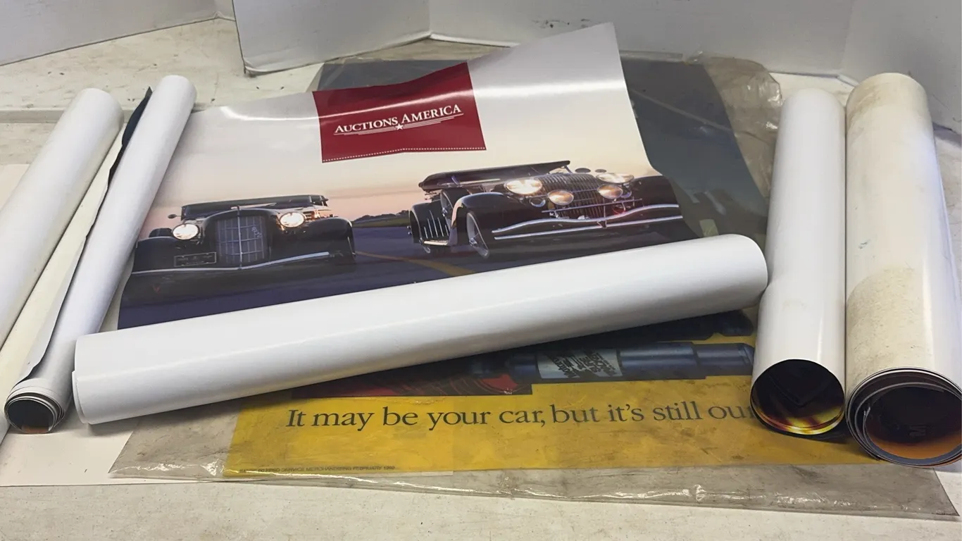Auburn Collector Car Auction Posters and Ford Motorcraft Signage Lot