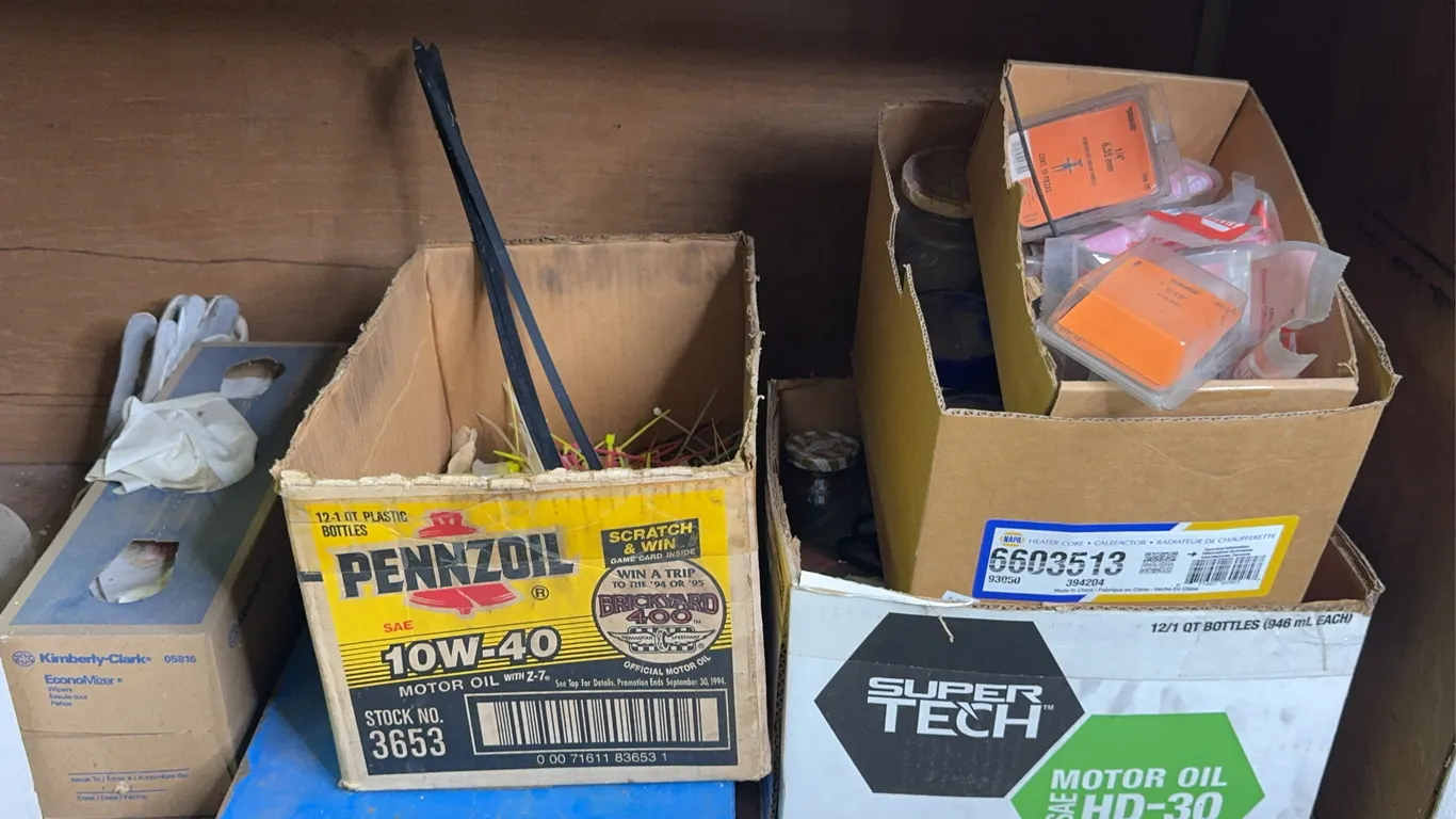 Workshop Hardware Assortment With Rivets Fuses And Organizers