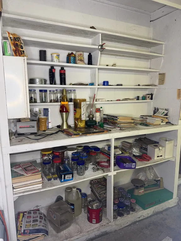 Workshop Contents With Ohaus Triple Beam Balance and Hardware