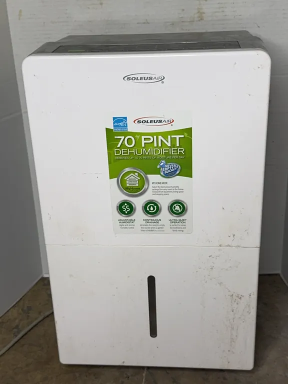Soleus Air 70 Pint Portable Dehumidifier with Digital Controls